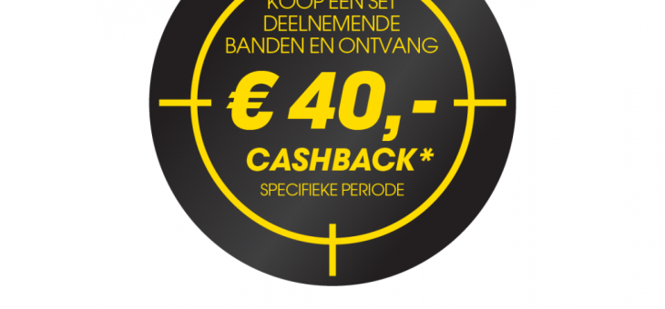 Cashback actie van Dunlop